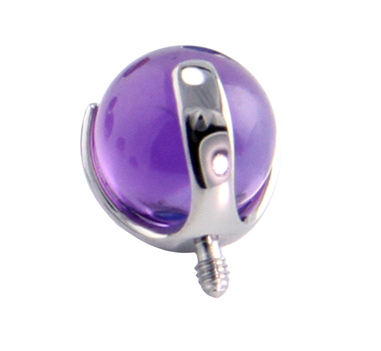 Threaded 14g Claw Set Stone & Opal Ends - Avanti Body Jewelry