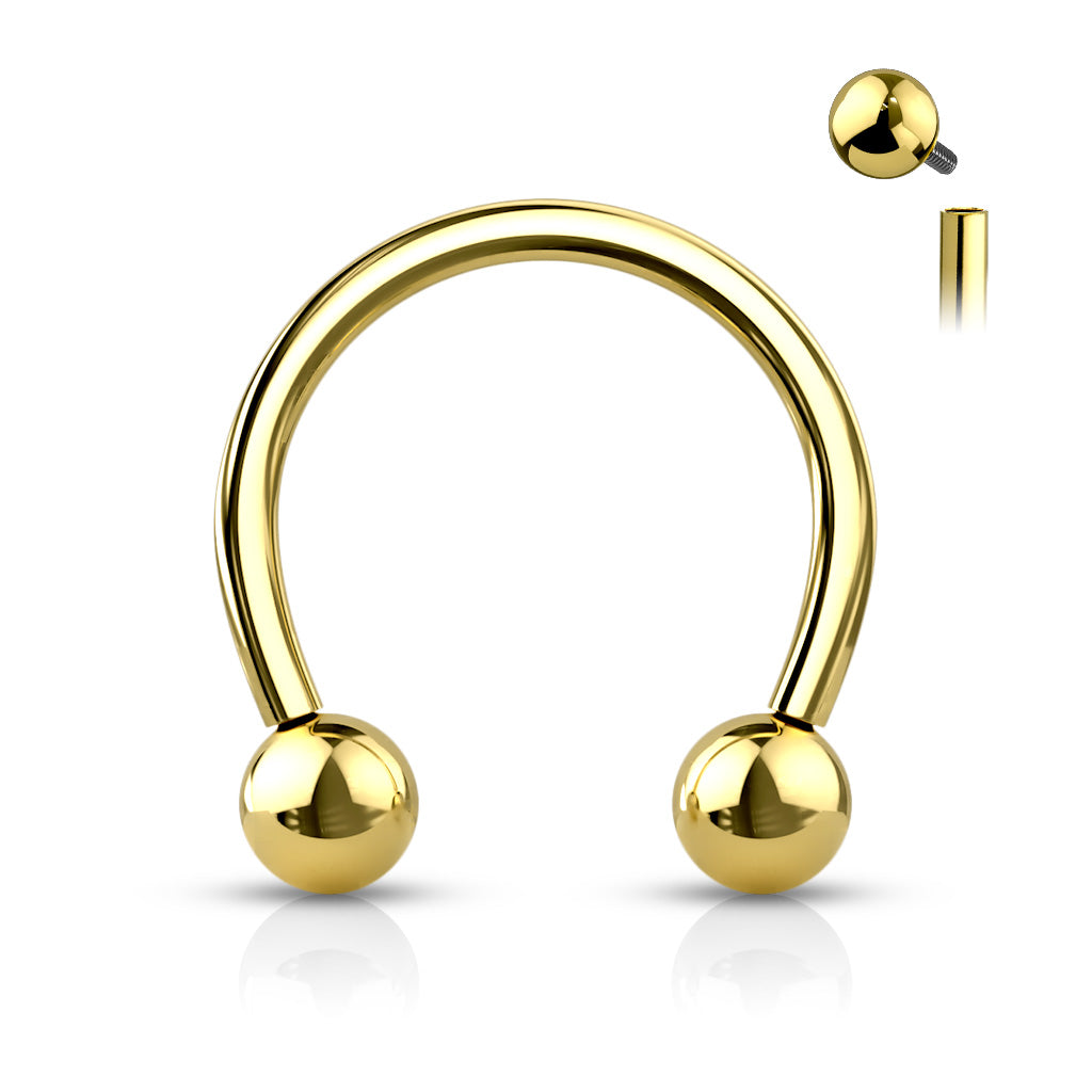16g Titanium Horseshoe (Circular Barbell) - Avanti Body Jewelry