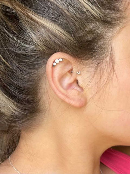 Prong Set Gem | Titanium Threadless Top For Nose, Ears & Lip - Avanti Body Jewelry