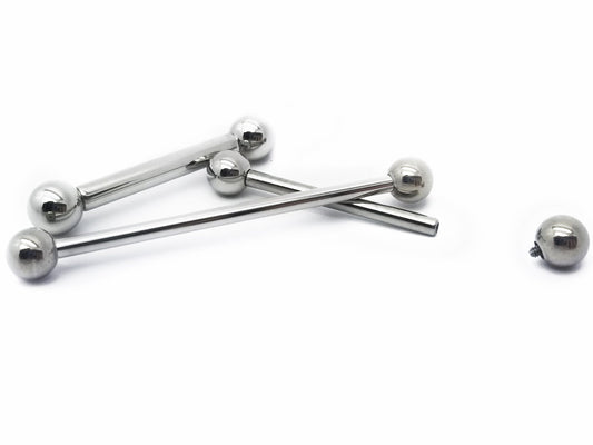 14g Titanium Straight Barbell - Avanti Body Jewelry