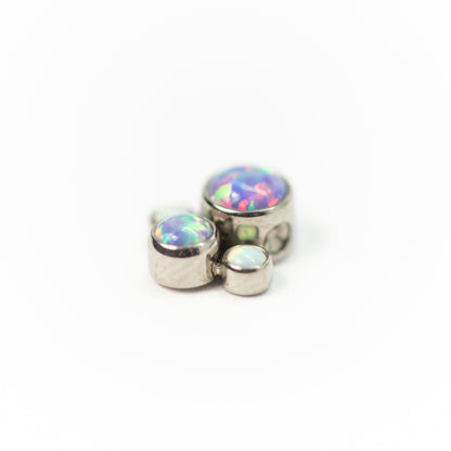 Titanium Captive Gem & Opal Bead Clusters - Avanti Body Jewelry