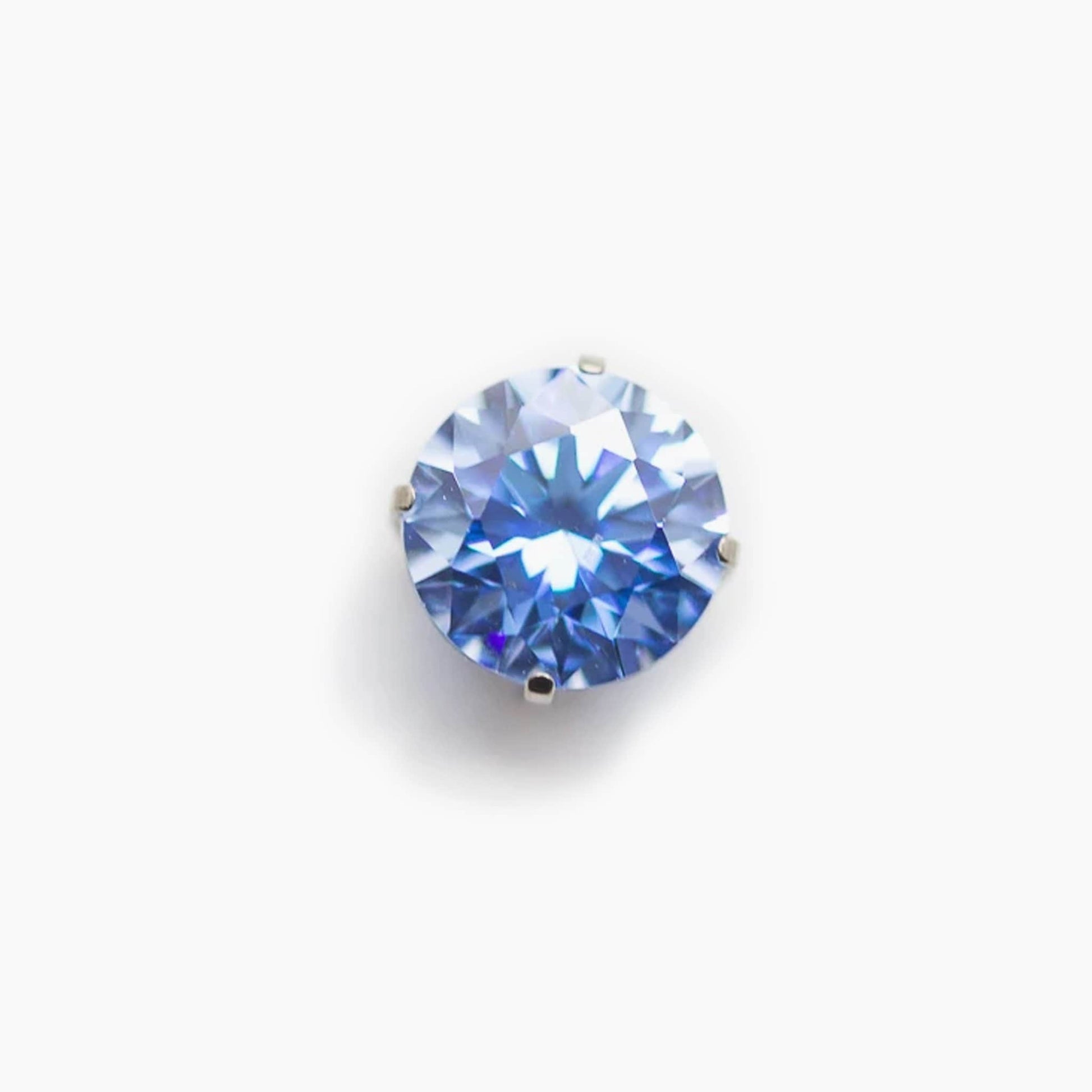 Prong Set Gem | Titanium Threadless Top For Nose, Ears & Lip - Avanti Body Jewelry